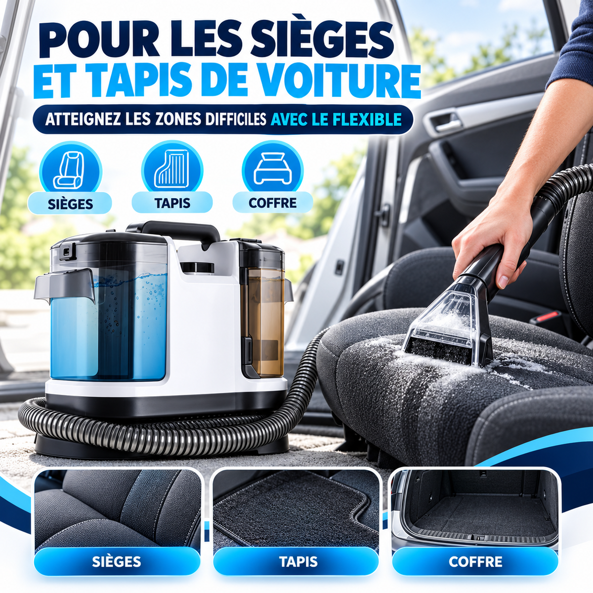 CLEORA™ SpotPro — Nettoyeur injecteur-extracteur pour tapis et canapés